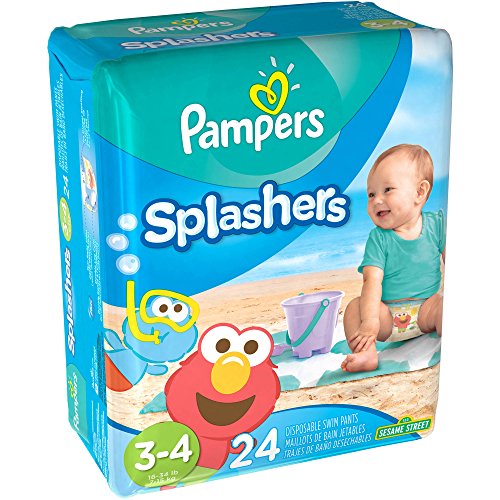 Pampers Splashers Diaper Sesame Street - Size 3-4 - 24 ct