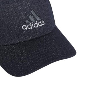 adidas Men's Zags 2.0 Structured Mid Crown A-Flex Stretch Fit Hat, Dark Indigo Blue, Large-X-Large