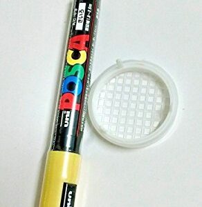 Posca YELLOW color queen bee marking pen PC5M & push in cage