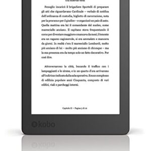 Kobo Aura - eBook reader - 4 GB - 6"(N236-KU-BK-K-EP)