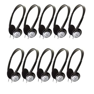 panasonic rp-ht21 lightweight headphones with xbs (10 pack)