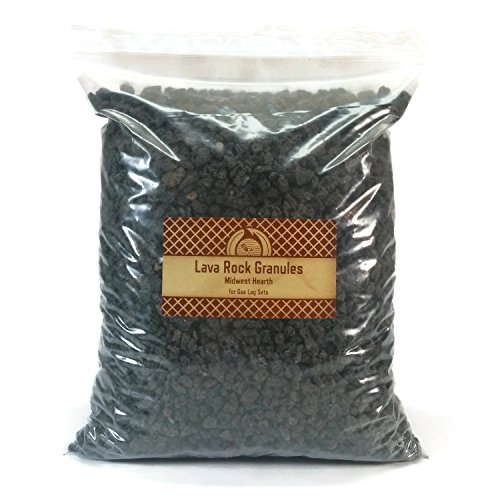 Midwest Hearth Natural Lava Rock Granules for Gas Log Sets and Fireplaces (5-lb Bag)