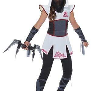 Girls White Ninja Costume Small