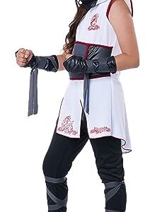 Girls White Ninja Costume Small