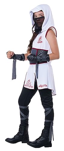 Girls White Ninja Costume Small