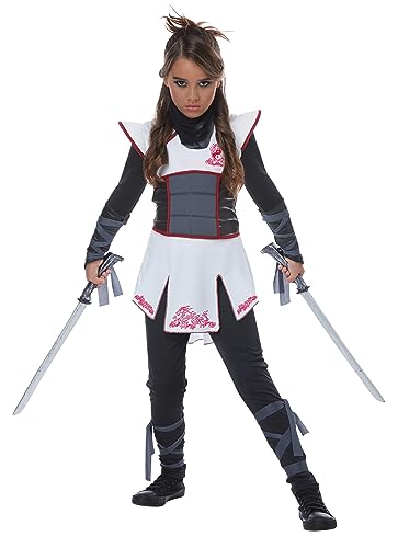 Girls White Ninja Costume Small