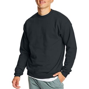 hanes men's ecosmart sweatshirt, black, 2xl