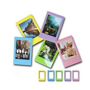 Fujifilm Instax Mini Instant Film 80 Shots with Bonus Photix 5-Color Self-Standing Frame Set and 40 Decorative Skin Stick-on Stickers for Fuji Instax Mini 11, Mini 9, SP-1 and SP-2