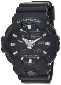 casio men's 'g shock' quartz resin casual watch, color:black (model: ga-700-1bcr)
