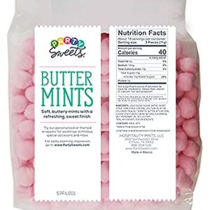 Party Sweets Pink Buttermints, 2.75 Pound, Appx. 350 pieces from Hospitality Mints