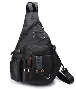 lammok large sling backpack, sling chest bag shoulder crossbody daypacks fits 14.1-inch laptop for travel outdoor men women