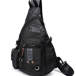 LAMMOK Large Sling Backpack, Sling Chest Bag Shoulder Crossbody Daypacks Fits 14.1-Inch Laptop for Travel Outdoor Men Women