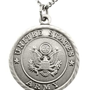 Pewter United States Army Saint Michael Military Medal, 1 Inch