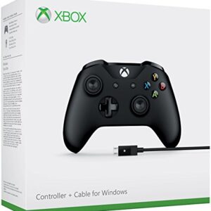 Microsoft 4N6-00001 Xbox Controller + Cable for Windows, Black