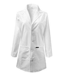 dagacci medical uniform 35" unisex lab coat white xs to 2xl (l)