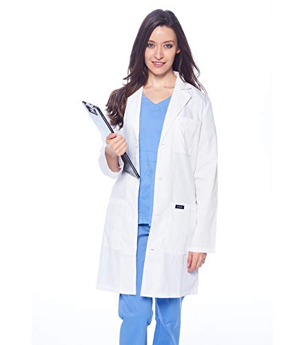 Dagacci Medical Uniform 35" Unisex Lab Coat White XS to 2XL (L)