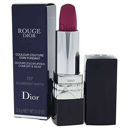 Christian Dior Rouge Dior Couture Colour Comfort and Wear Lipstick, 787 Exuberant Matte, 0.12 Ounce