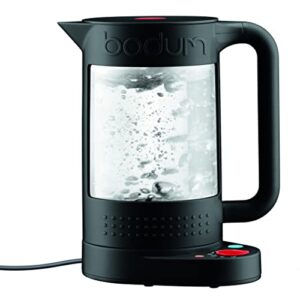 bodum 11659-01us bistro electric water kettle, double wall with temperature control, 1.1 l, 37 oz, black, 37 ounce