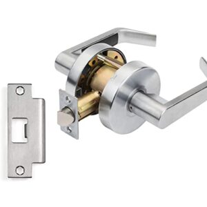 Dynasty Hardware AUG-30-26D Grade 2 Commercial Duty Passage Lever, ADA, Satin Chrome Finish