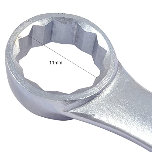 HHIP 7023-2052 Forged Steel Combination Wrench, 11 mm Size