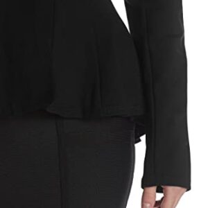 Hybrid & Company Womens Double Notch Lapel Office Blazer JK43864 1073T Black Medium