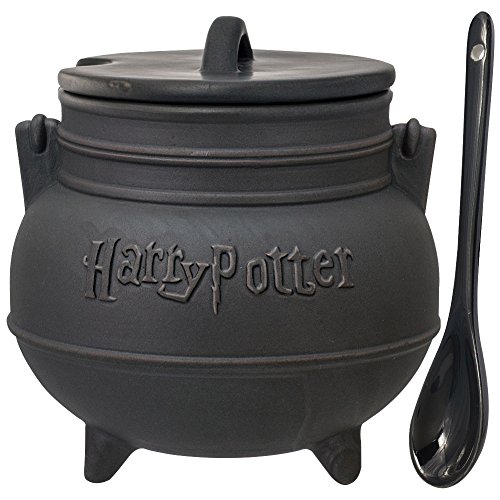 Harry Potter Black Cauldron Ceramic Soup Mug With SpoonGY#583-4 6-DFG282752