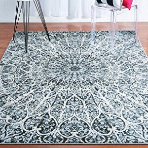 Unique Loom Sofia Collection Area Rug - Grace (5' 1" x 8', Dark Gray/ Gray)