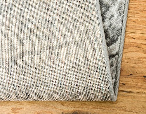 Unique Loom Sofia Collection Area Rug - Grace (5' 1" x 8', Dark Gray/ Gray)