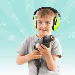 Ear Muffs for Noise Reduction: Dr.meter 27NRR Noise Cancelling Headphones for Kids with Adjustable Head Band, EM100 Hearing Protection Earmuffs for Football Game, Concerts, Air Shows, Fireworks