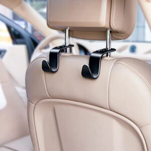 4 Pack Vehicle Back Seat Headrest Hook Hanger for Purse Grocery Bag Handbag