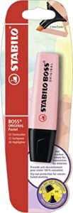 highlighter - stabilo boss original pastel - pack of 1 - pink blush