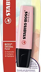 Highlighter - STABILO BOSS Original Pastel - Pack of 1 - Pink Blush