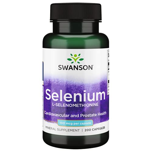 Swanson Selenium (L-Selenomethionine) 100 mcg 200 Capsules