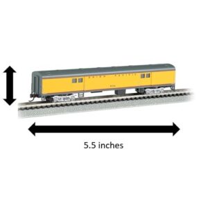 Bachmann Industries Smooth Side Union Pacific N-Scale Baggage Car, 72'