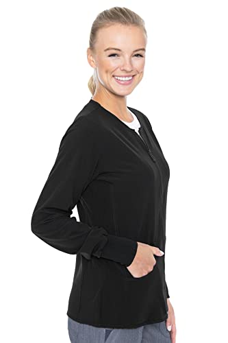 Med Couture Women's 'Active Collection' Warm Terrain Warm Up Jacket, Black, XXX-Large