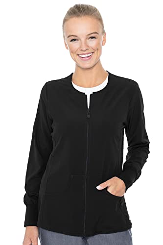 Med Couture Women's 'Active Collection' Warm Terrain Warm Up Jacket, Black, XXX-Large