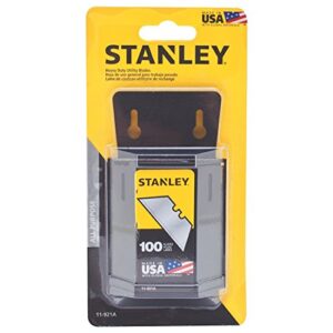 stanley tools 11-921a 100 pc. 1992 heavy duty utility blades with dispenser - 4 pack