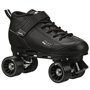 pacer gtx-500 roller skates - newly revised model (black, mens 6/ladies 7)