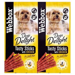 webbox dogs delight 6 tasty sticks with chicken 30g (pack of 6)