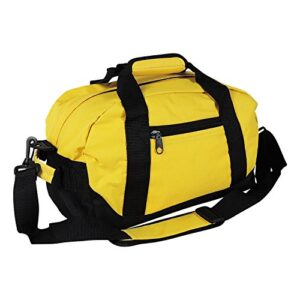 14" carry-on bag, luggage, gym, golf, sports, travel, yoga (royal, red, green) (gold) small-medium