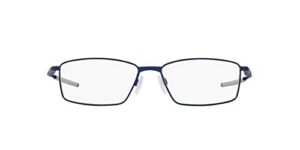 oakley men's ox5121 limit switch rectangular prescription eyeglass frames, midnight blue/demo lens, 55 mm
