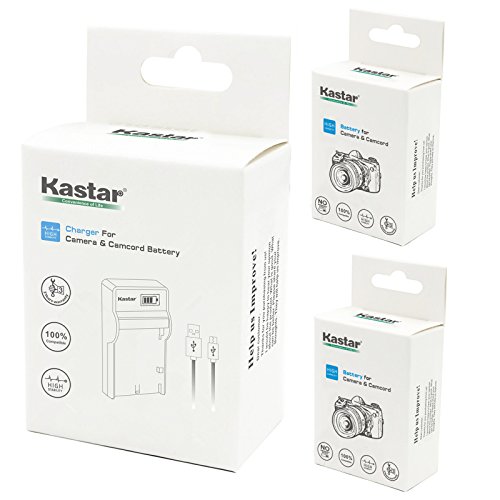 Kastar Battery (X2) & LCD Slim USB Charger for Olympus LI-50B Li50B and SZ-10 SZ-12 SZ-15 SZ-16 HIS Sz-20 SZ-30MR SZ31MR iHS TG-610 TG-630 HIS TG-810 TG-820 TG-830 TG-860 HIS XZ-1 XZ-16 iHS SP-810UZ