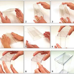 DollSafe Clear Folding Display Box for Extra Large 11-12.5 inch Dolls and Action Figures, 6" W x 3" D x 13" H