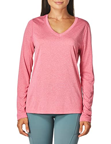 Hanes Women’s Cooldri Performance Long Sleeve V-neck Tee