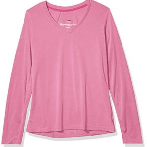 Hanes Women’s Cooldri Performance Long Sleeve V-neck Tee