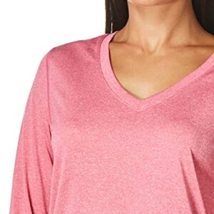 Hanes Women’s Cooldri Performance Long Sleeve V-neck Tee