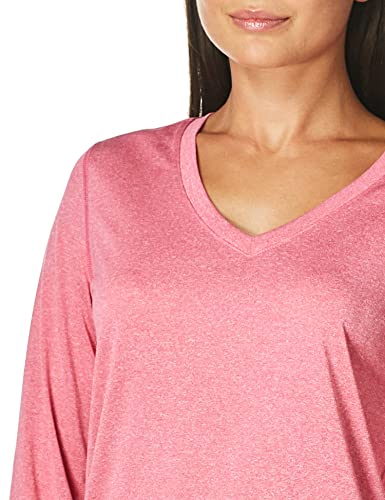 Hanes Women’s Cooldri Performance Long Sleeve V-neck Tee