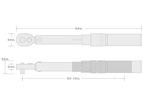 TEKTON 1/4 Inch Drive Dual-Direction Click Torque Wrench (10-150 in.-lb.) | TRQ21101