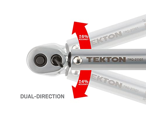 TEKTON 1/4 Inch Drive Dual-Direction Click Torque Wrench (10-150 in.-lb.) | TRQ21101