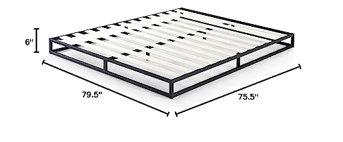 ZINUS Joseph Metal Platforma Bed Frame, Mattress Foundation, Wood Slat Support, No Box Spring Needed, Sturdy Steel Structure, King